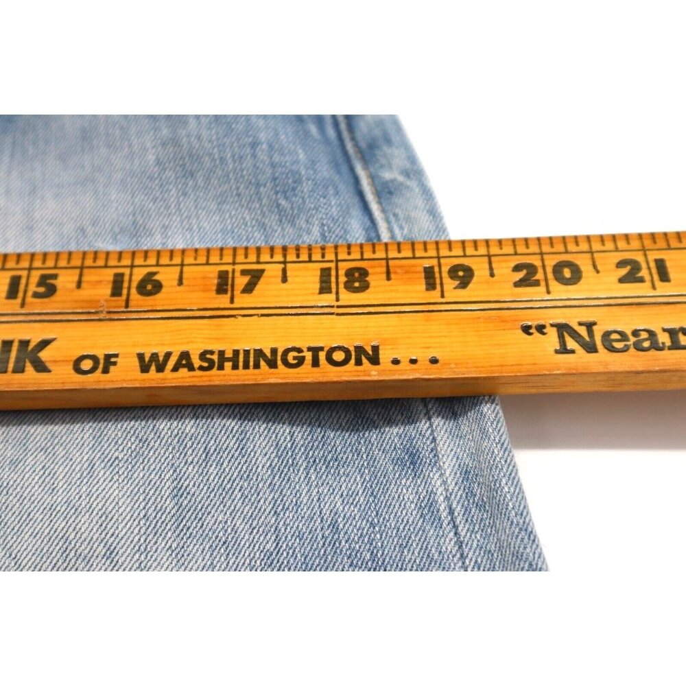 Levi's 501 Size 28 Straight Denim Jeans Men Distressed Faded - Picture 11 of 13